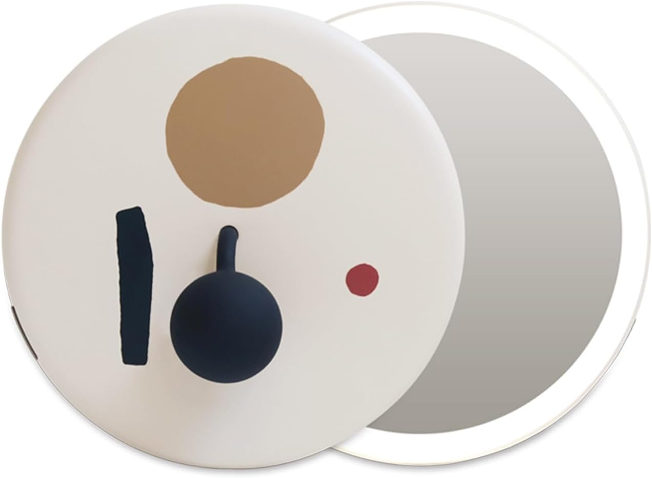 LED Travel Makeup Mirror with Light - Rechargeable & Portable