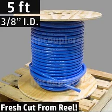 5 ft 3/8" ID FlexFab 5526 Blue Silicone Heater Hose 10mm 350F Radiator Coolant