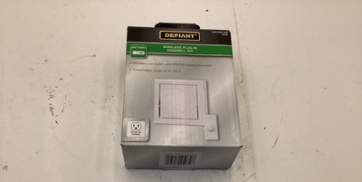 QTY 1) DEFIANT WIRELESS PLUG IN DOORBELL 1108 626 458 WHITE - FAST  