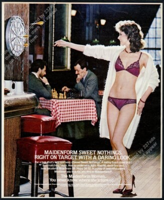 1983 Maidenform Woman lingerie bra panties sexy woman darts photo vtg print ad | eBay 1983 Maidenform Woman lingerie bra panties sexy woman darts photo vtg print ad | eBay