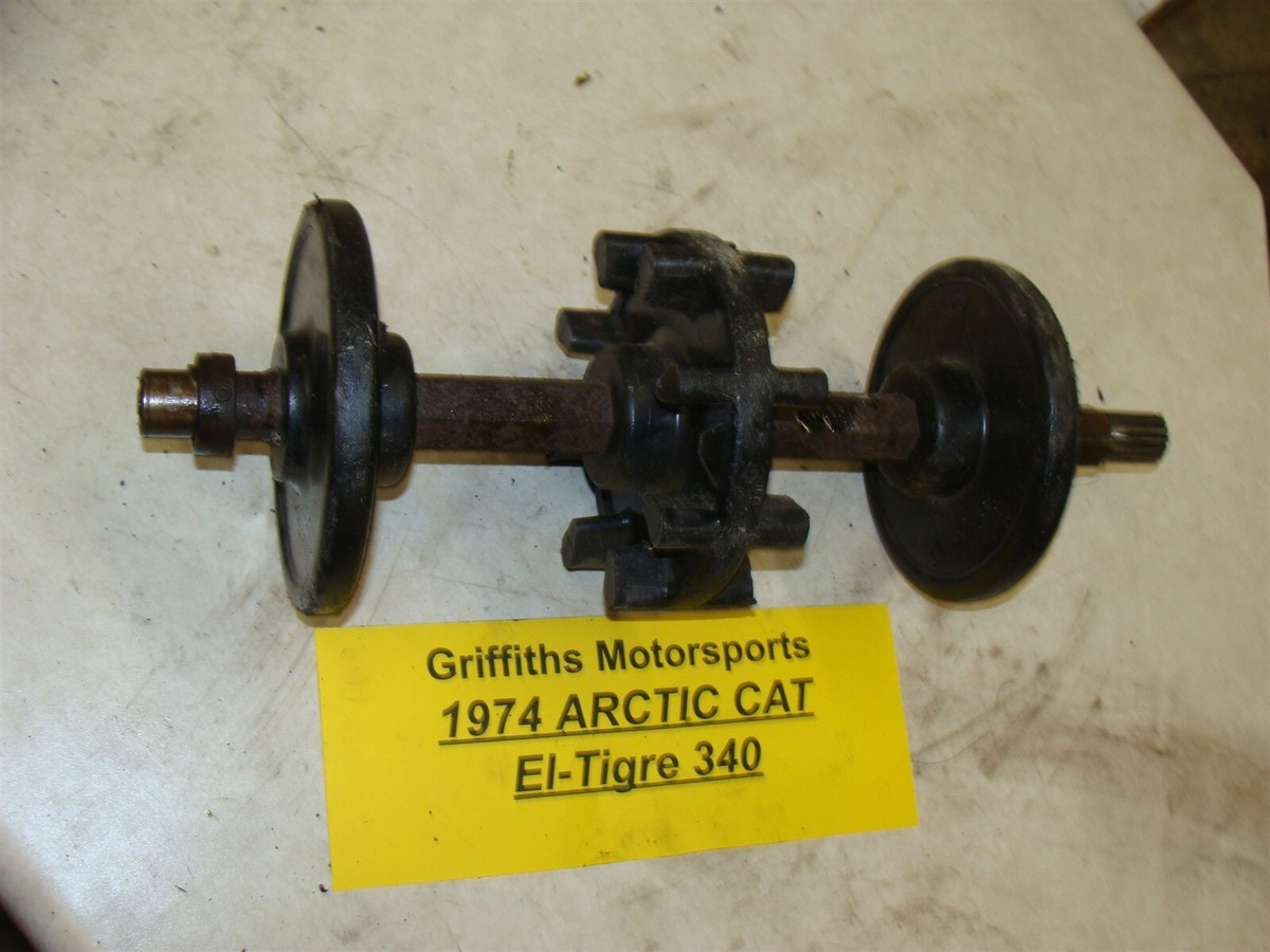 1974 ARCTIC CAT eltigre 340 TIA340SIB fan track drivers drive