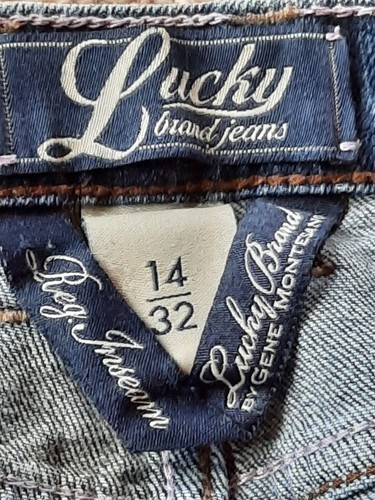 Lucky Brand Stark Sweet n Low Boot Cut Jeans Size 14/32 30 in Inseam Blue Denim - Picture 6 of 9