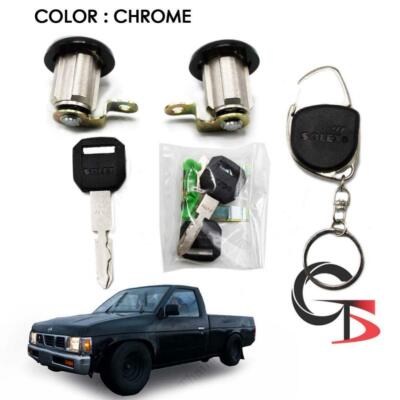 Set Solex LH RH 2 Doors Lock Safety Flat Key Cylinder For Nissan Big-M D21 1989
