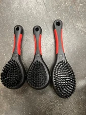 Lot of 3 Double Sided Pet Brush Dog Cat Hair Grooming Comb. 2 Small, 1 Large
