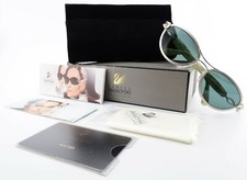 DANIEL SWAROVSKI Sunglasses Mod. S508 00V 6050 Silver Oval 23KT GP GEM c1998