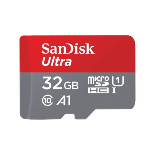 SanDisk 32Gb Sandisk Ultra Microsdhc+ Sd 120Mb/S A1 Class 10 Uhs-I NEW - Zdjęcie 1 z 4