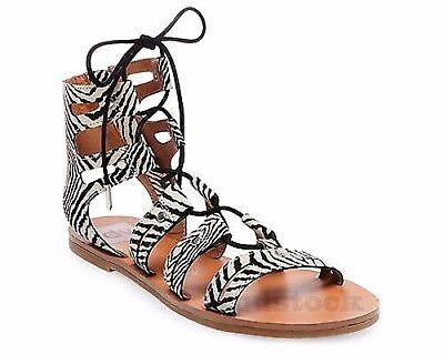 Zebra Gladiator Sandals NWOB C187 | eBay