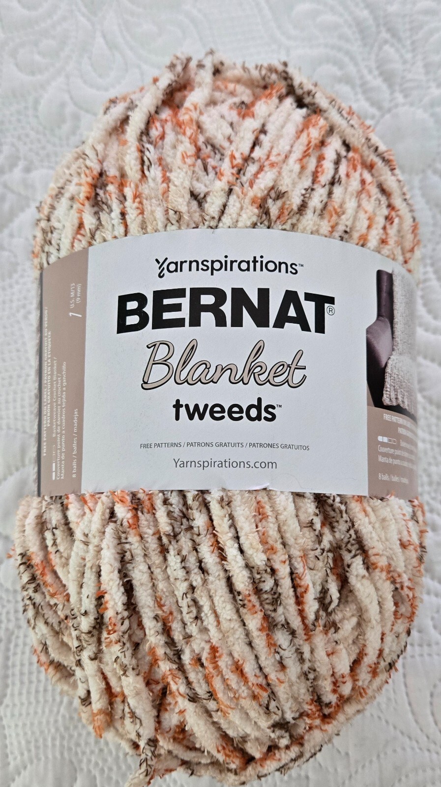 Yarnspirations Bernat Blanket Tweeds Yarn- Woodland Tweed