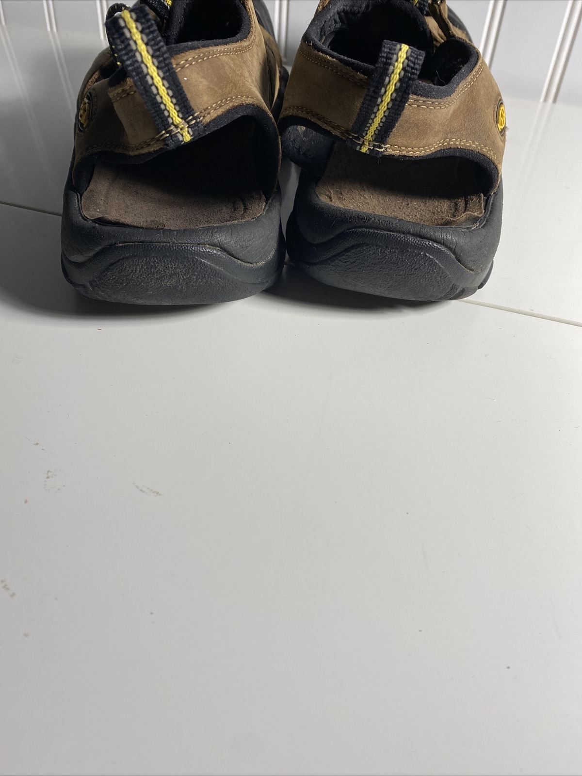 Keen Newport sandalo sportivo da trekking impermeabile in pelle marrone da uomo taglia 8