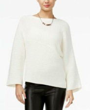 Guess Oriel Ribbed Sweater Scuffy White Size Large NWT ORG. 89