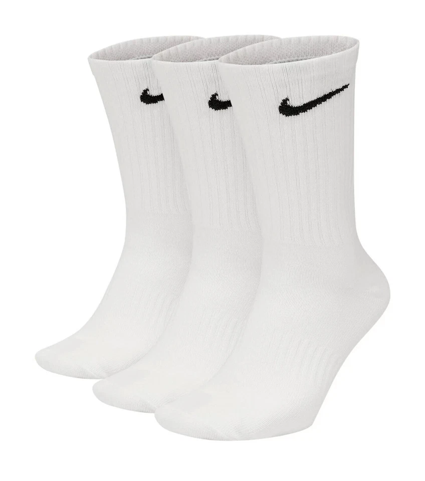 NIKE SOCKS 6 PAIRS PACK - LIGHTWEIGHT CREW ANKLE MENS WOMENS SPORTS UK