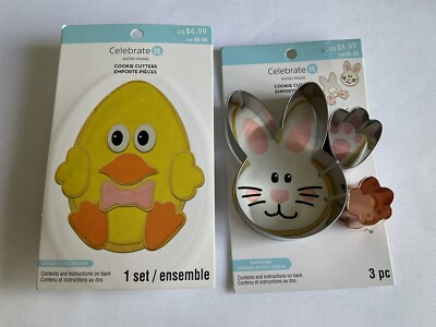 Celebrate it Easter Cookie cutter Lot of 2 New