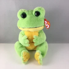 Ty Beanie Baby Bellies - SNAPPER the Green Frog (6 inch) Stuffed Plush Toy MWMTs