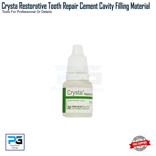 Crysta Strong Dientes Reparación Diente Fijación Permanente Cemento Dental Cemento Cavidad Relleno Kit - Imagen 7 de 10