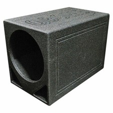 QBomb Single 12 Inch Turbo-Ported Vented Subwoofer Box Enclosure  12" Bass Box