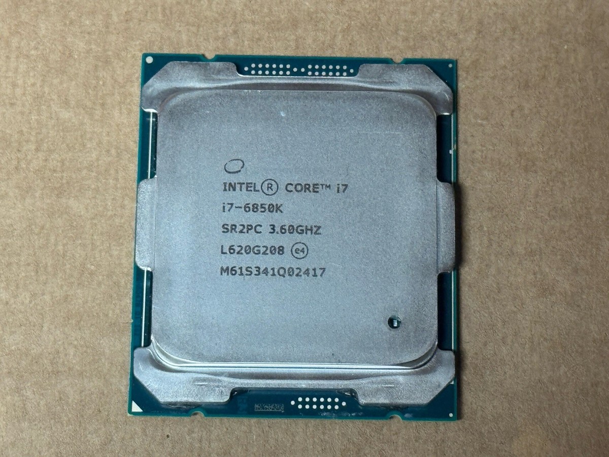 CPU Intel Core i7-6850K CPU LGA2011 Intel Core i7-6850K LGA2011-3 CPU Processor SR2PC 6-Core 3.6