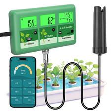 EC Ph Continuous Monitor for Hydroponics, Wifi Ph EC PPM Monitor for Water