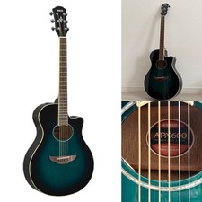 Yamaha APX600 Acoustic Electric Guitar Blue Burst Used With Minor Scratches