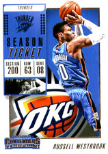 2018-19 Panini Contenders #43 Russell Westbrook Oklahoma City Thunder