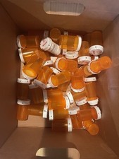 50 Brown used Empty Pill Bottles, great for storage, crafting