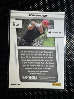 2025 Panini Prizm Liv Golf - Throwback Signatures Jon Rahm #TS-JR