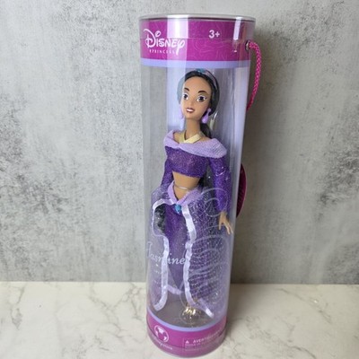 Jasmine Disney Princess Doll Purple Aladdin Disney Store New - Tube