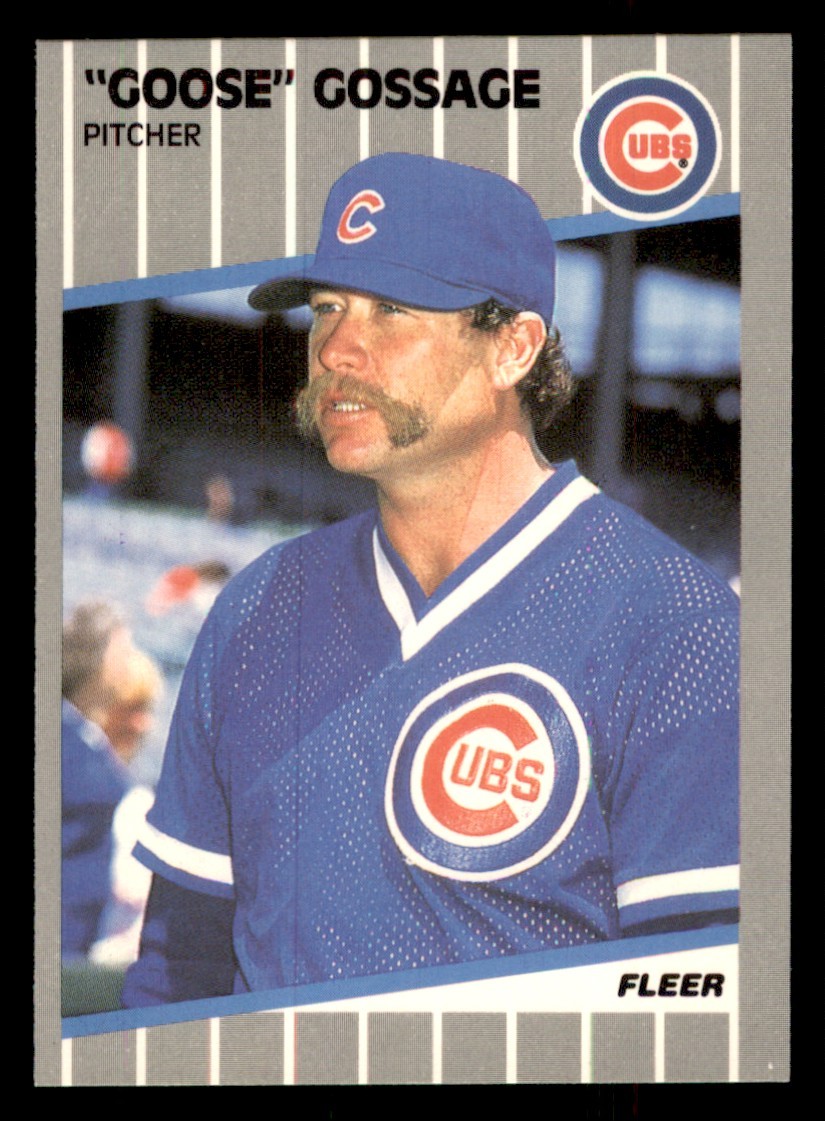 Goose Gossage #425 Baseball Cards 1989 Fleer Glossy trading card — raw and PSA graded price guide