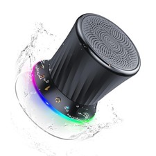 Bluetooth Shower Speaker, IPX5 Waterproof Portable Speaker with Suction Cup, ...