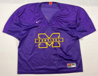 Nike Sentinel Spartan #34 Missoula MT High School Purple Football Jersey