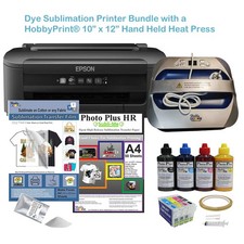 WF-2110W Sublimation Printer Bundle & Handheld Heat Press Options by HobbyPrint®