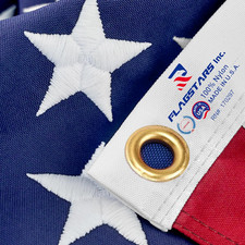 American Flag Durable Nylon 3X5 Ft Outdoor Heavy Duty, Made in USA American Flag