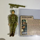 GI Joe 1983 Zap Bazooka Soldier Used and  with file card Action Figure