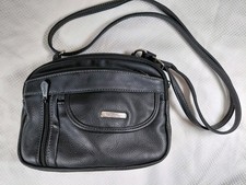 MultiSac Zippy Crossbody Bag - Black - Multi-Pocket Travel Purse