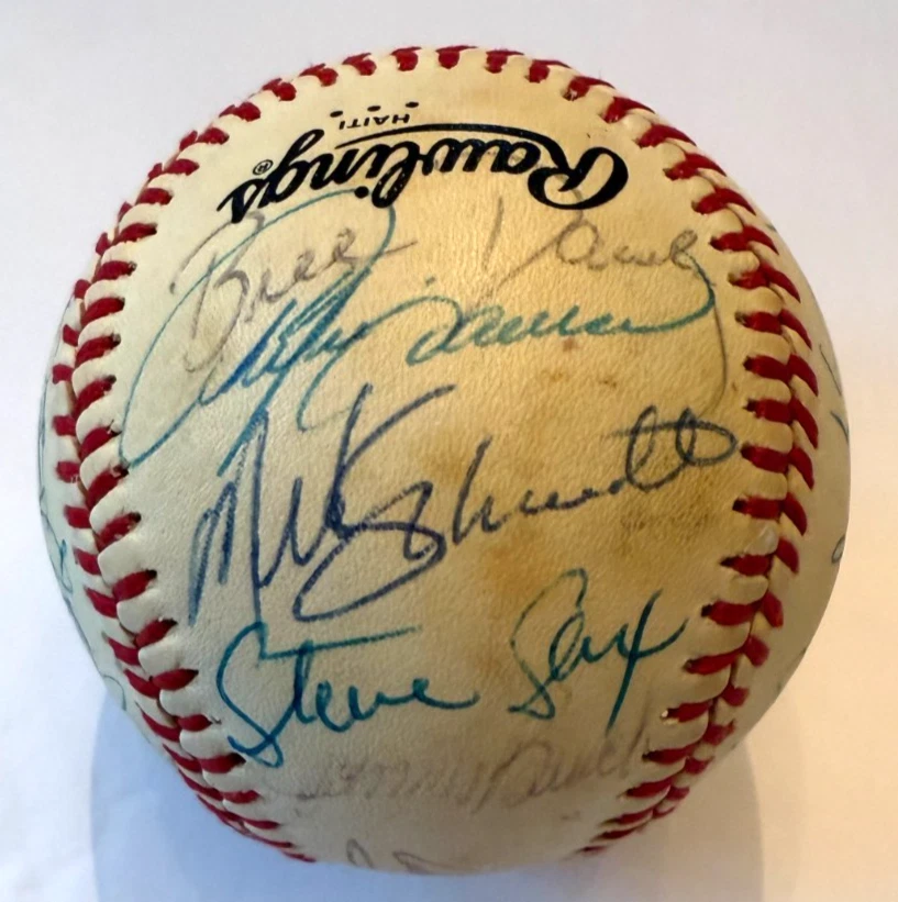 Béisbol firmado por el equipo All-Star de la Liga Nacional 1983 24 firmantes con LOA Foto 3 de 4