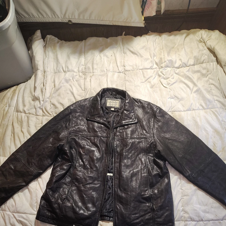 Chaqueta de cuero Boston Harbor New England Foto 3 de 4