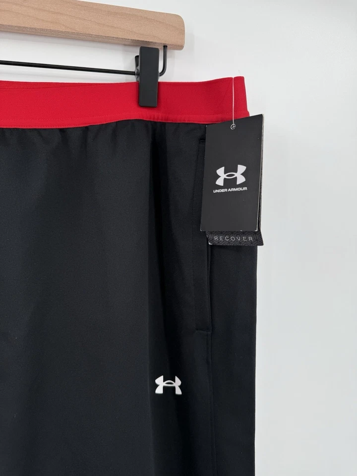 NUEVO Pantalones Under Armour University of Utah Utes emitidos por jugadores negros para mujer XL Foto 4 de 4
