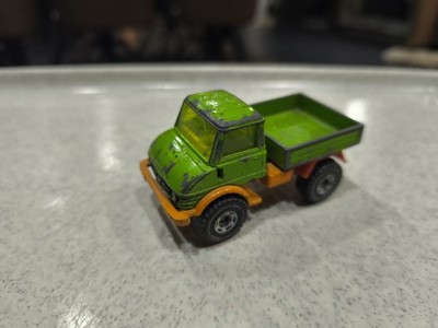 Siku Unimog Pritsche grün   Nr. 1620   Made in W.-Germany   stark bespielt