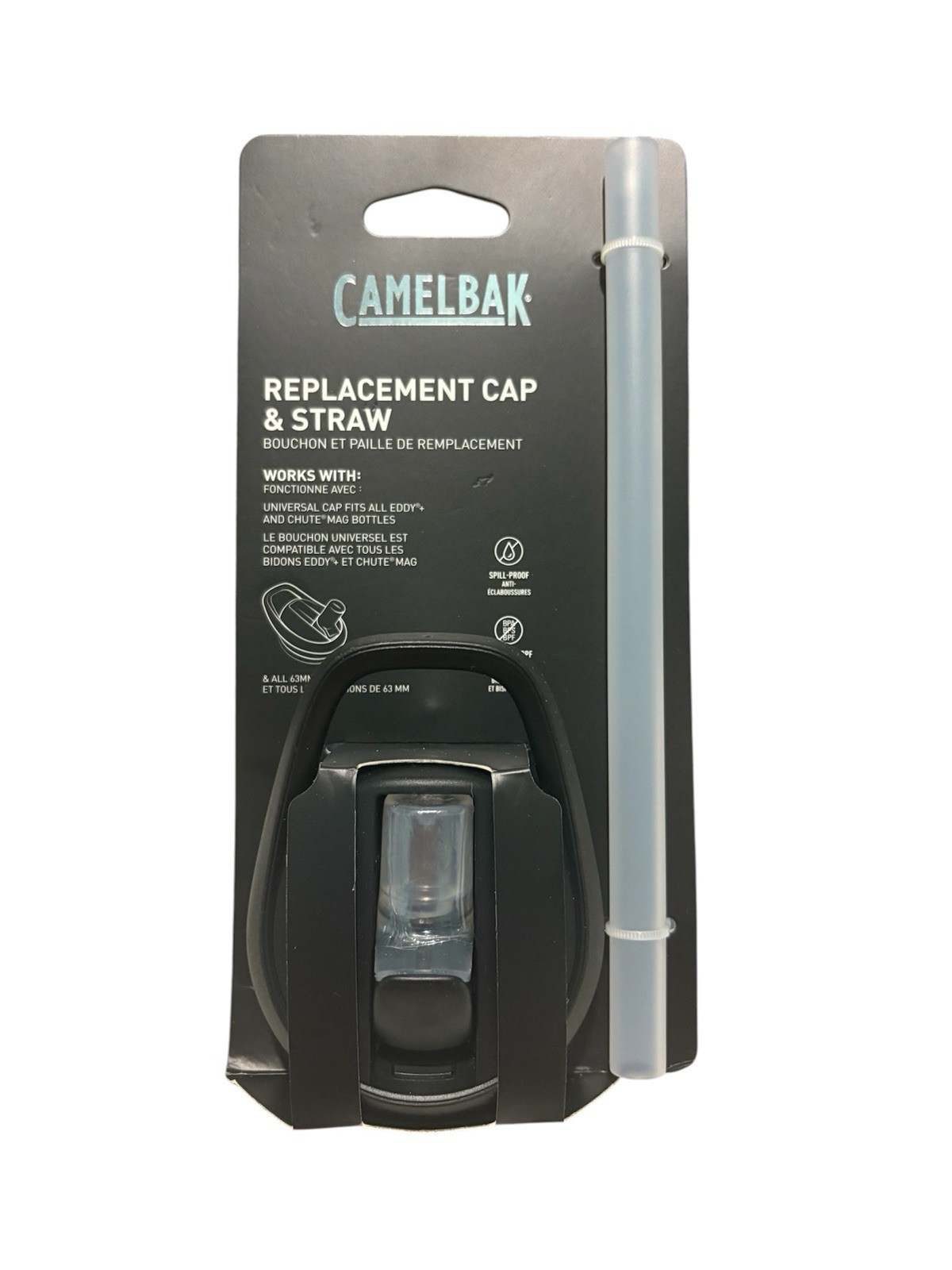 NWT Camelbak Eddy+ Replacement Black Cap and Straw