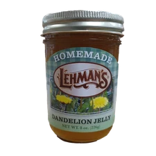 Lehman's Homemade All Natural Dandelion Jelly No Preservatives, 8 Oz