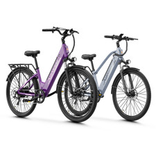 26" Electric Bike For Adult 1100W 48V 12.8Ah City Commuter eBike Removable 28MPH