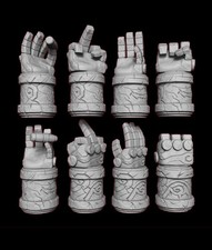 Hellboy Arm Pack Esculturas 3D Sin Pintar Escala 1/12 Marvel DC Figuras de Acción