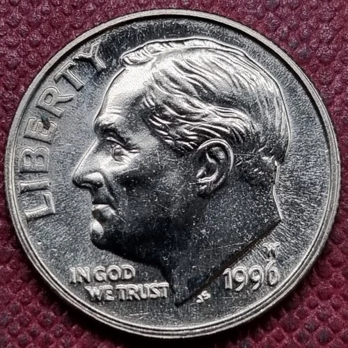 1996 W Roosevelt Dime 10c WEST POINT Issue BU UNC Brilliant Uncirculated  #94871