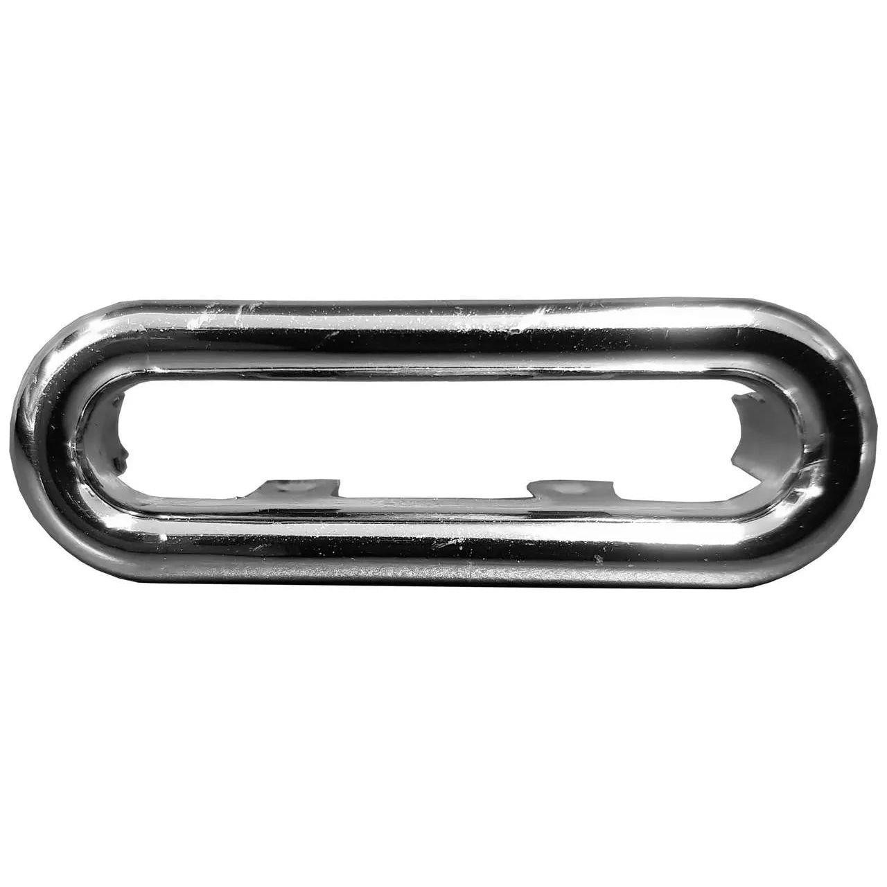 Chrome Plastic Basin Sink Overflow Cover Trim Longitudinal