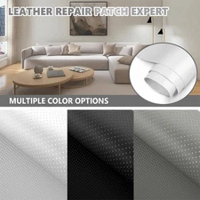 Perforated Breathable Leather Repair Patch, Self Adhesive Leather Rip Repair Kit
