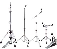 GIBRALTAR CYMBAL HI-HAT, SNARE STAND SET HARD...