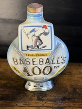 Jim Beam Decanter Professional Baseball's 100th Anniversary 1869 - 1969 Empty