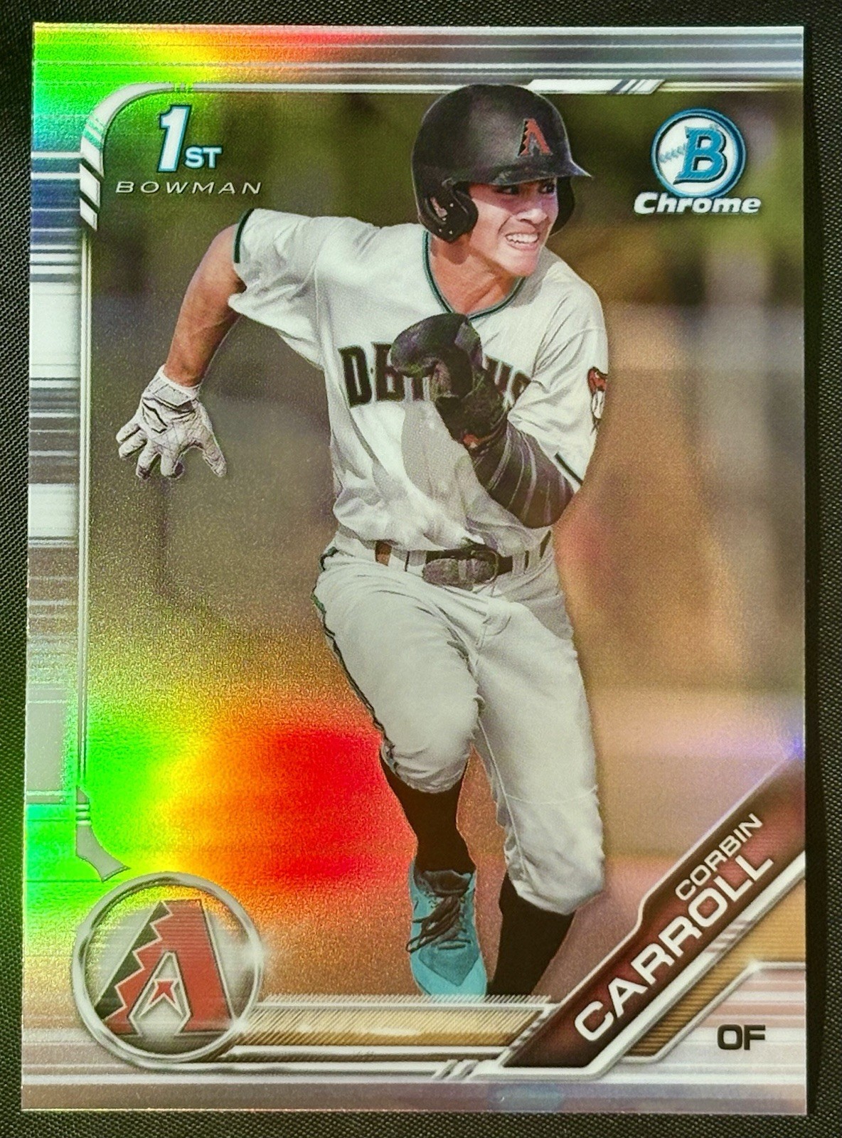 2019 Bowman Chrome 1st Refractor Corbin Carroll BDC-125 Arizona Diamondbacks