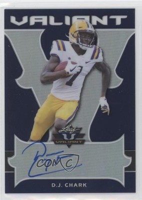 2018 Leaf Valiant Navy 3/25 DJ Chark #BA-DJC Rookie Auto RC rf2