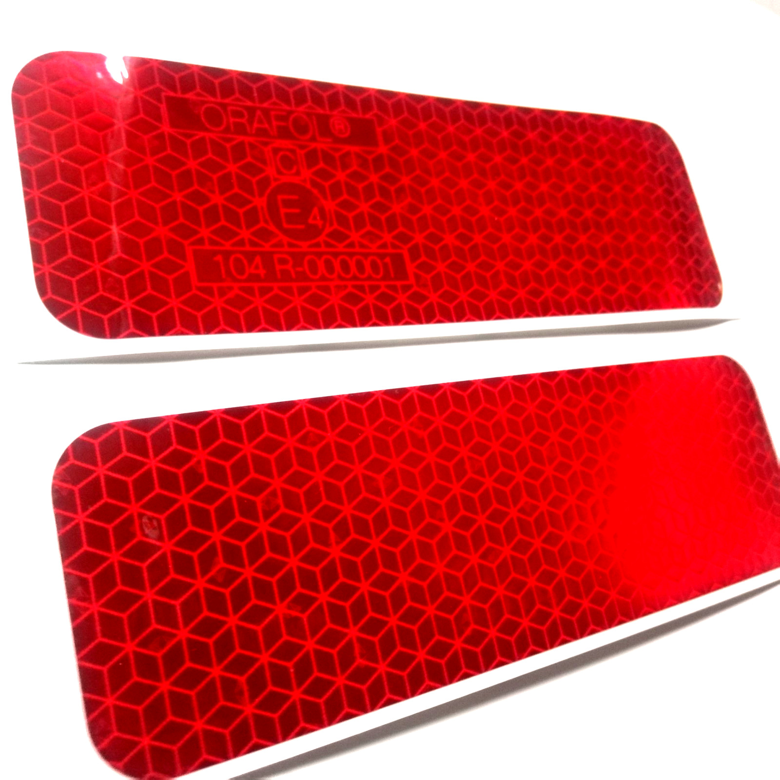 2 x Reflexfolie Rot Reflektorband Reflektorfolie Reflektionsband selbstklebend R