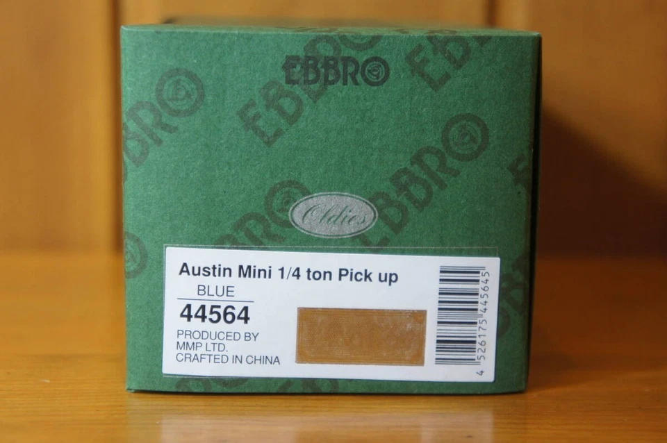 Ebbro Austin Mini 1/4 di tonnellata Pick up BLU, Blu, Classic Mini Cooper - Immagine 4 di 4